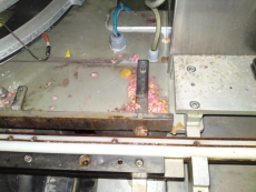 Cleaning of confectionery packing machines