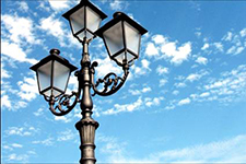 Cleaning street lamps