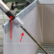 Spindelreinigung, Spindel, Rauchwarnanlage, mit elektrischem Motor