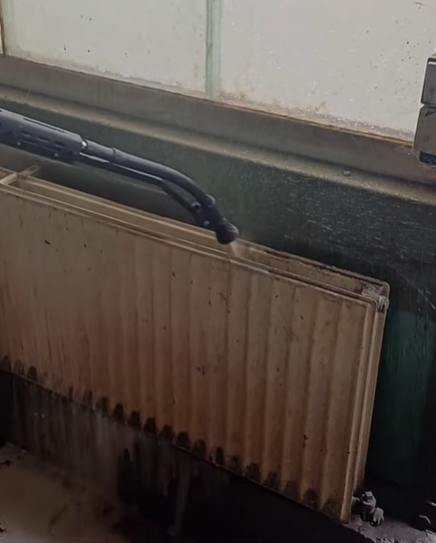 Hall ceiling cleaning 4 Radiator cleaning